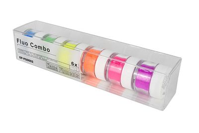 Ensemble pigments secs 7ml, Fluo Combo 6x7ml Kama Pigments
