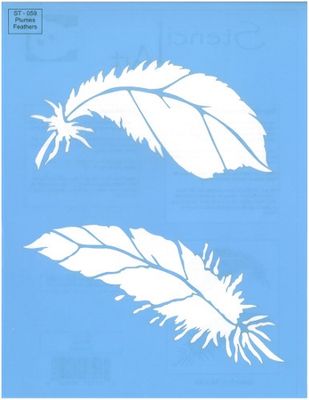 Pochoir Plumes ST-059