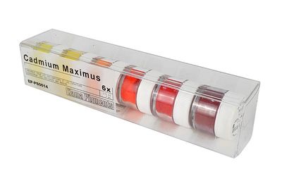 Ensemble pigments secs 7ml, Cadmium Maximus 6x7ml Kama Pigments