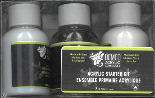 Ensemble primaire de médiums acrylique 3 x 2oz / 60ml