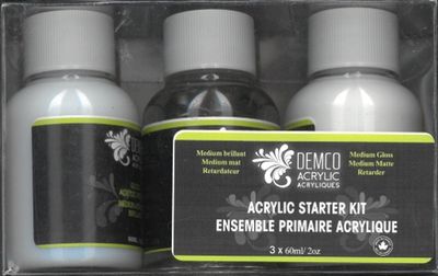 Ensemble primaire de médiums acrylique 3 x 2oz / 60ml