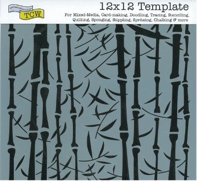 Pochoir Bamboo 12"x12" TCW254-DISC