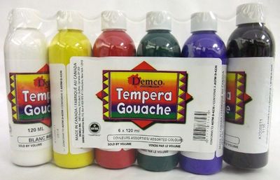 Ens. Gouache 6X120ml Demco