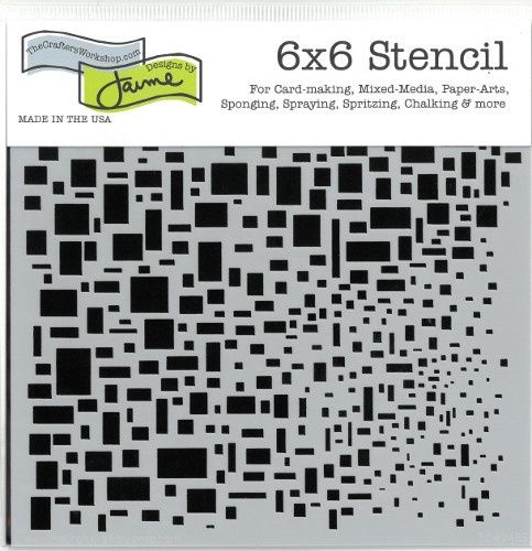 Stencil Mini Cubist 6"x6" TCW248s