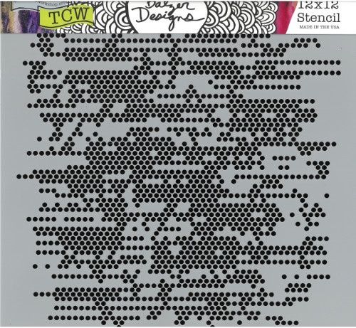 Stencil Tiny Circles 12"x12" TCW361