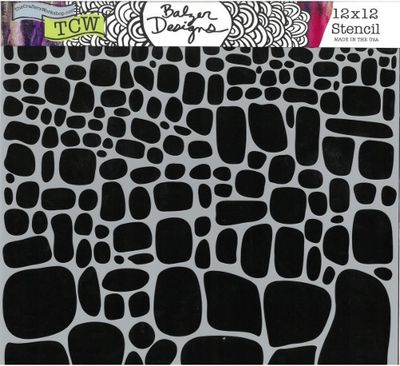 Pochoir Stone increase 12 Pochoir Stone increase 12"x12" TCW834