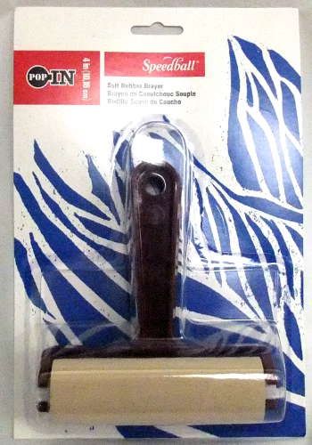 Rouleau (Brayon) en caoutchouc souple 4" Speedball