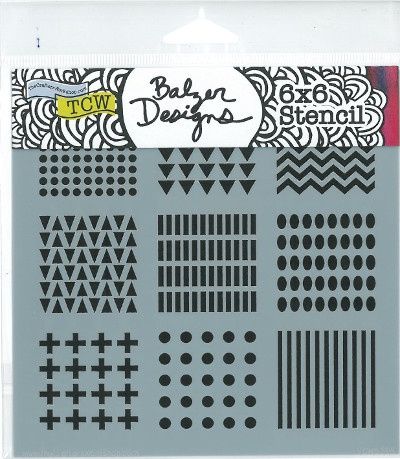 Stencil Mini patterns 6"x6" TCW539s