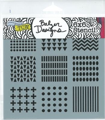 Pochoir Mini patterns 6"x6" TCW539s