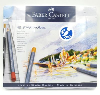 Crayons de couleur aquarellables Goldfaber Aqua ens. de 48 Faber-Castell