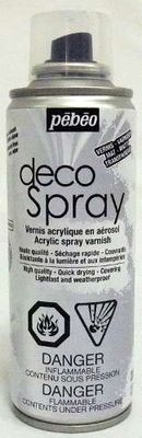 Vernis transparent mat en aérosol 200ml Deco spray