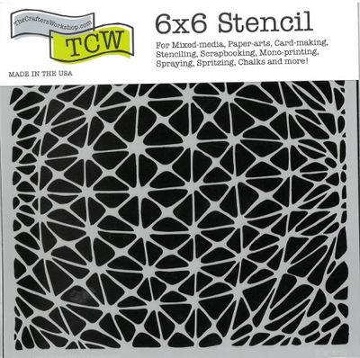 Pochoir Mini Geo Netting 6"x6" TCW901s