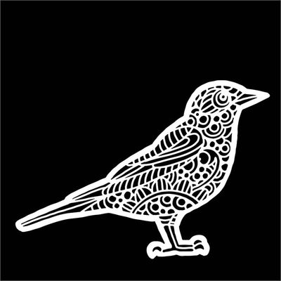 Pochoir American Robin 6"x6" TCW978s
