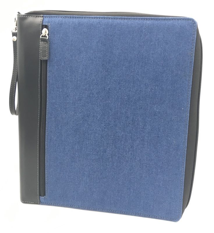 Étui à crayons de voyage 10.5" x 12" - Denim / Noir Speedball