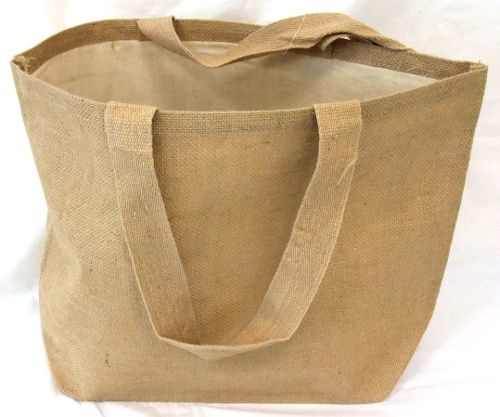 Burlap tote bag 20"X14"X6"