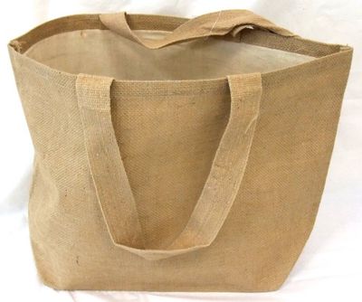 Sac fourre tout en jute 20"LX14"HX6"P