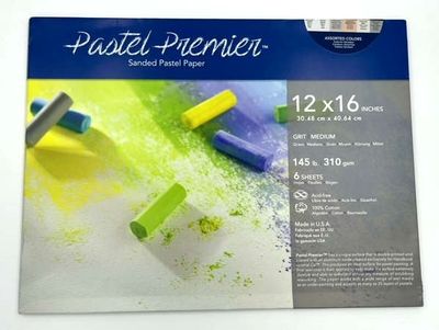Grit medium pastel paper 100%coton - 12x16 - Assorted colours - Pastel Premium