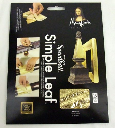 Metal leaf Gold Mona Lisa 18 leaves
