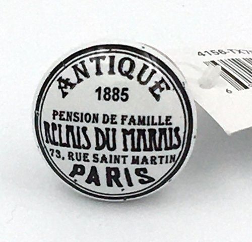 Poignée en céramique Blanche Paris antique