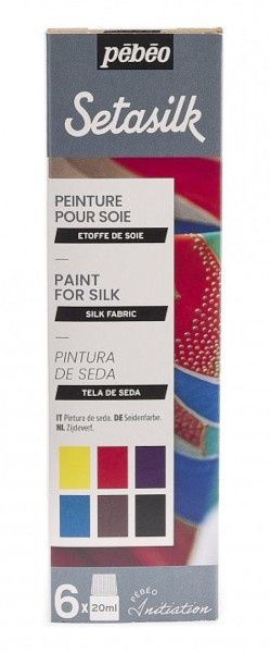 Ens. initiation - 6 x 20 ml Setasilk Pébéo