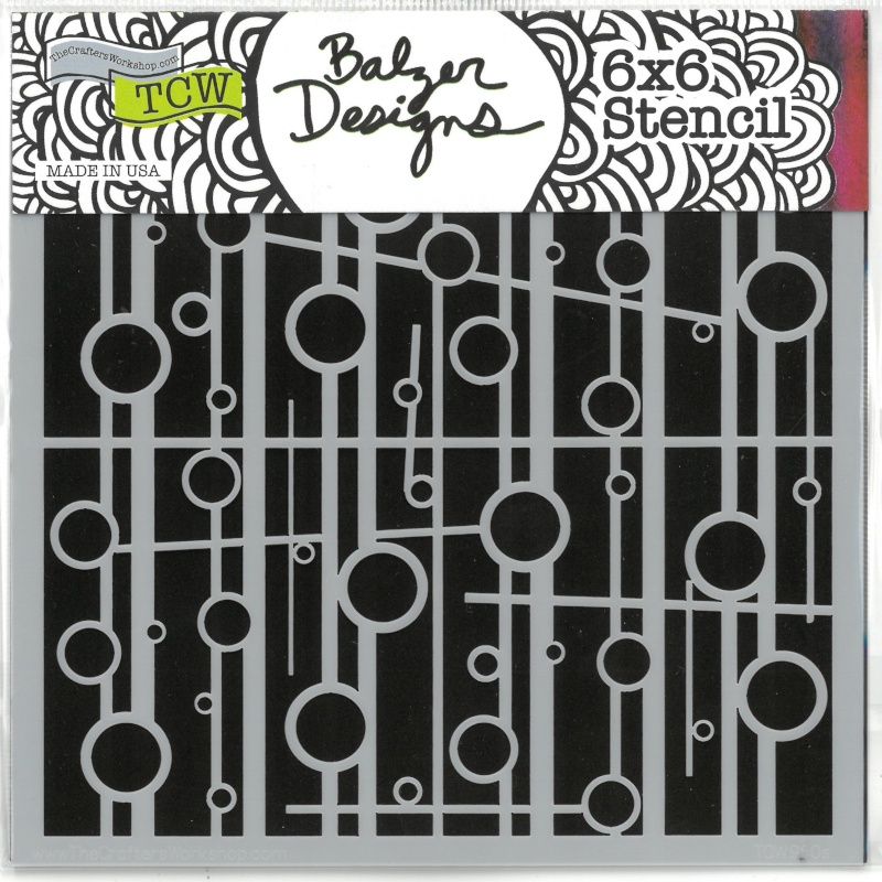 Stencil Mini Cosmic Music 6"x6" TCW960s