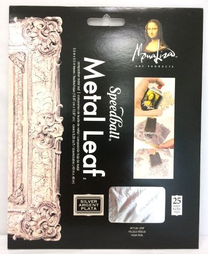 Metal leaf silver Mona Lisa 25 leaves