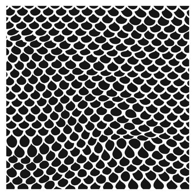 Pochoir Mermaid tail 6"x6" TCW974s