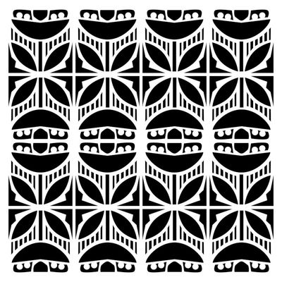 Pochoir Deco Stripes 6 Pochoir Deco Stripes 6"x6" TCW989s