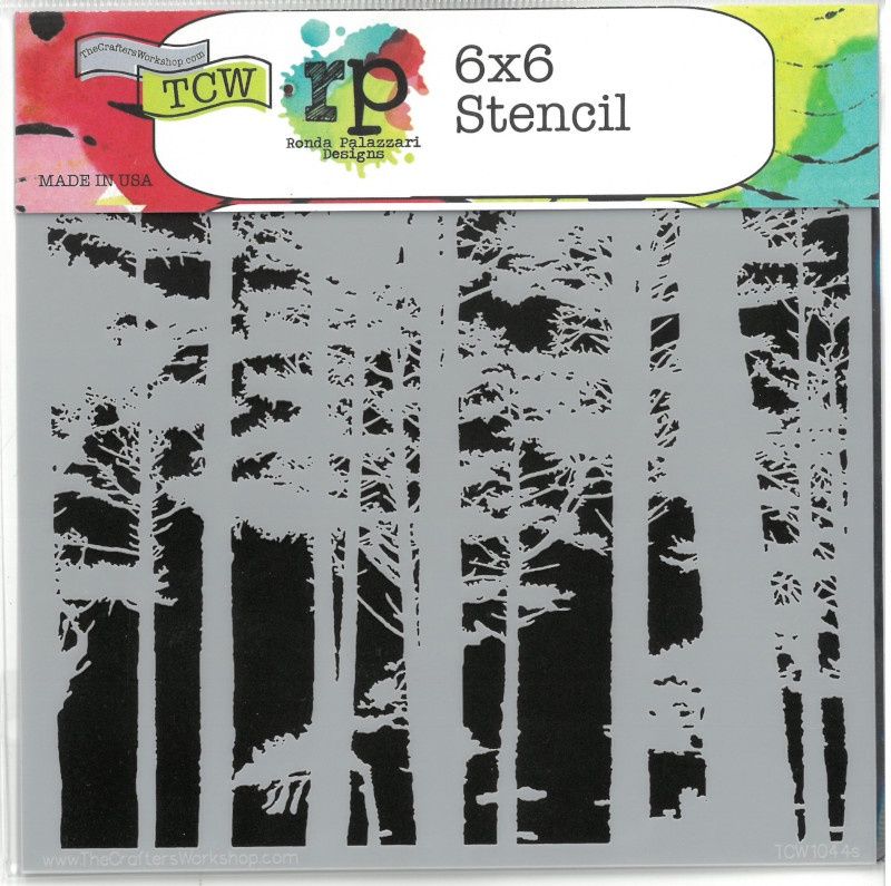 Stencil Tree Canopy 6"x6" TCW1044s