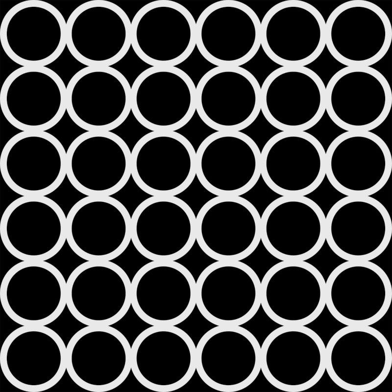 Stencil Grid of Rings 6"x6" TCW1076s