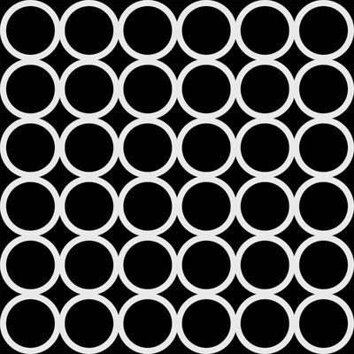 Pochoir Grid of Rings 6"x6" TCW1076s