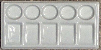 Palette de couleurs en porcelaine env. 4¨X7¨407-5