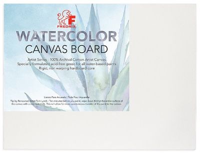 Toile cartonnée pour aquarelle 9"x12" Fredrix