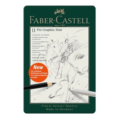 Crayons graphite Pitt mat ens. de 11