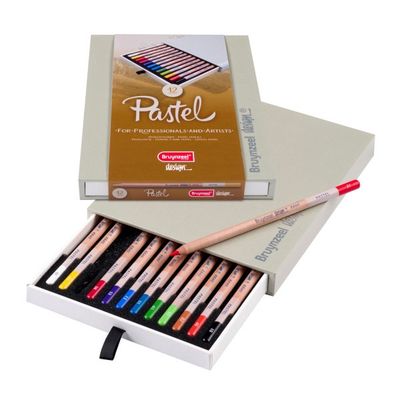 12 Crayons pastel Design par Bruynzeel - Sakura