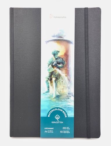 Watercolour Book A4 Portrait (8.3"x11.7") 100% cotton Cold Press Hahnemühle