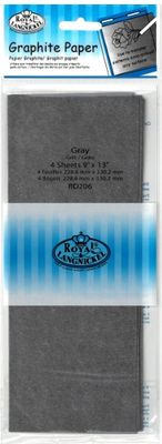 Papier graphite gris 9"X13" Royal (4)