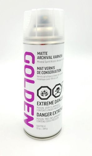 Archival Varnish Aerosol w/UVLS Matte 10 oz Golden