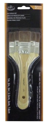 Ens. pinceaux plats RART-105 Poil de chameau Royal Langnickel
