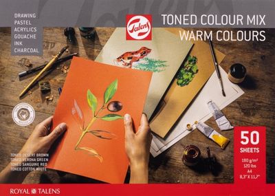 Toned Paper ensemble chaud Mix media - A4 180g 50 Feuilles