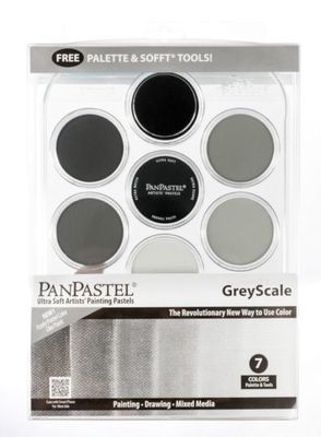 PanPastel Ens. de départ 7 Nuances de gris avec palette