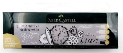 Crayons Pitt artist noir et blanc ens. de 4 encre de Chine
