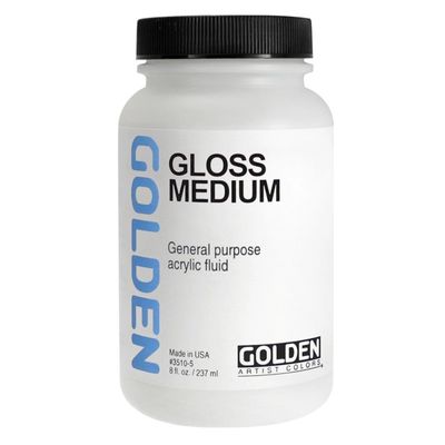 Médium brillant 8oz Golden