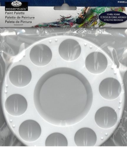 10 Round Well plastic palette Royal & Langnickel
