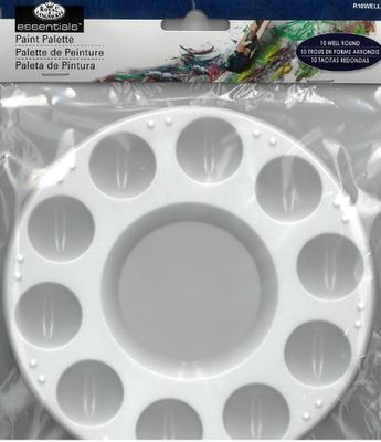 Palette en plastique 10 avéoles rondes Royal & Langnickel
