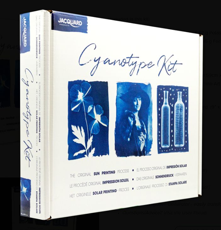 Ens. de cyanotype - Jacquard