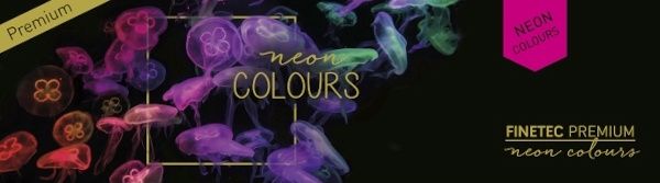 6 Neon watercolours in a metal box - "Finetec premium - Neon"