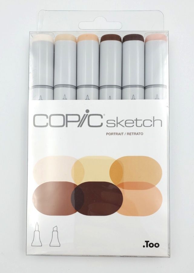 Copic Sketch marqueurs Couleurs portrait (ens. de 6)