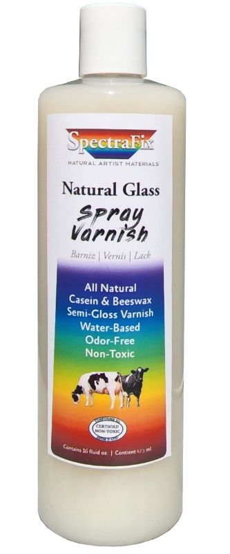 Natural Glass Spray Varnish SpectraFix 16 oz Natural Glass Spray Varnish SpectraFix 16 oz