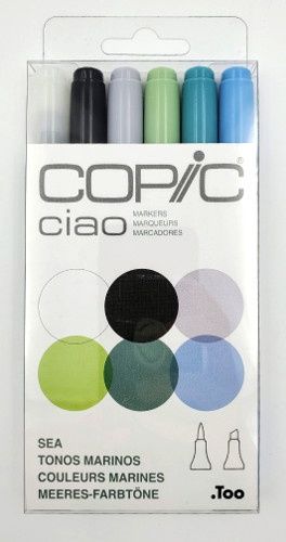 Copic ciao marqueurs Couleurs marines (ens. de 6)